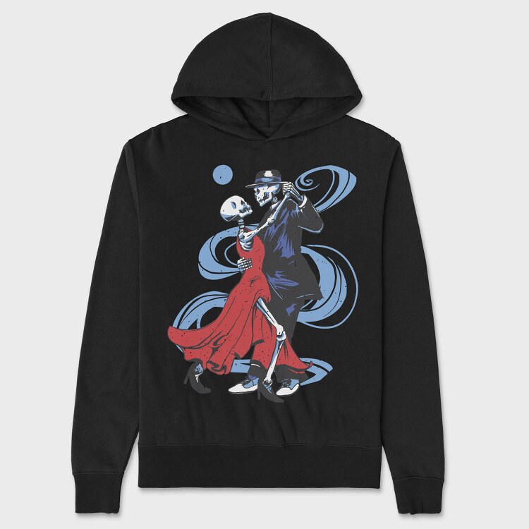 Dancing Skeletons, Unisex Men's Hoodie