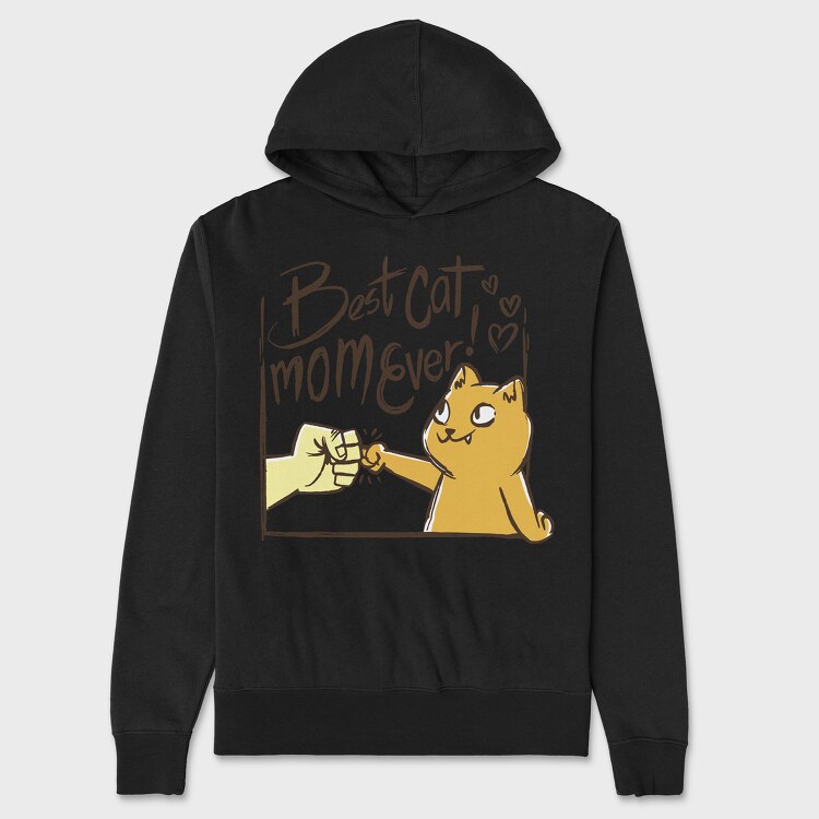 Best Cat Mom Ever, Унисекс Мъжко Суичър