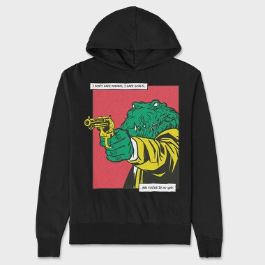 Alligator Pistol, Unisex Men's Hoodie