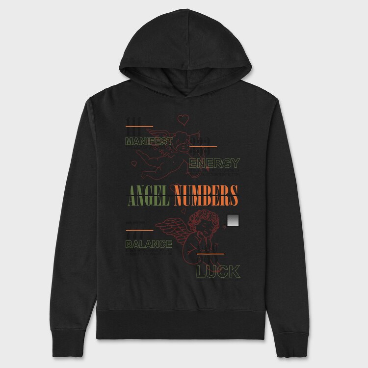 Angel Numbers 1, Unisex Men's Hoodie