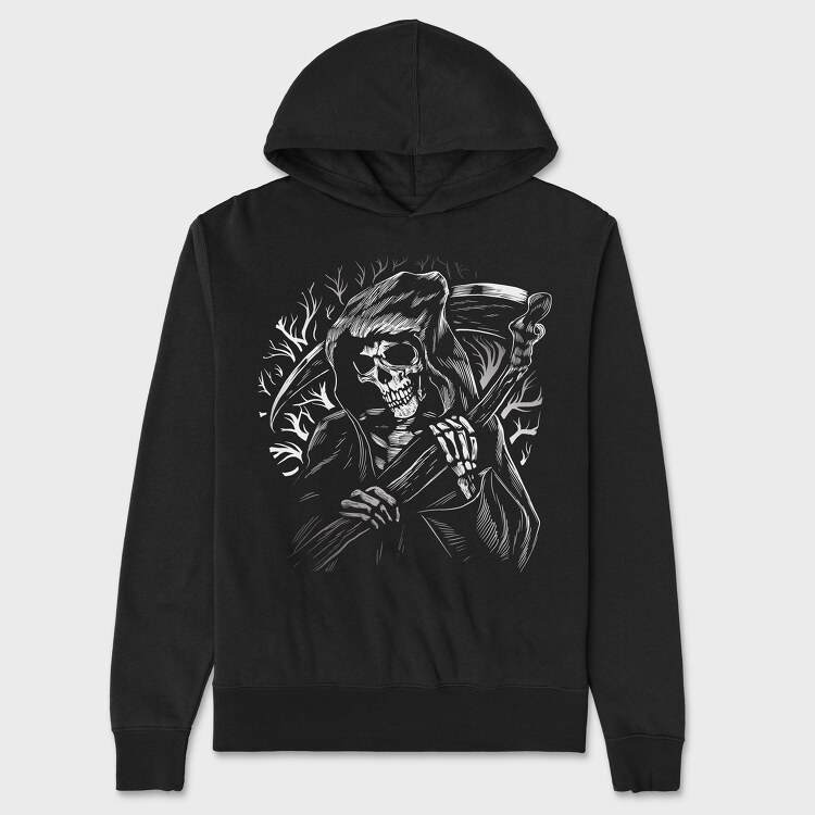 Grim Reaper Scythe, Unisex Men's Hoodie