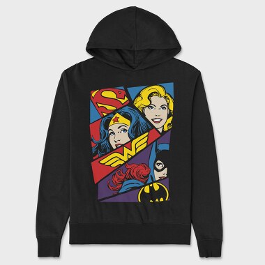 Supergirl Wonder Woman Batwoman, Unisex Men's Hoodie