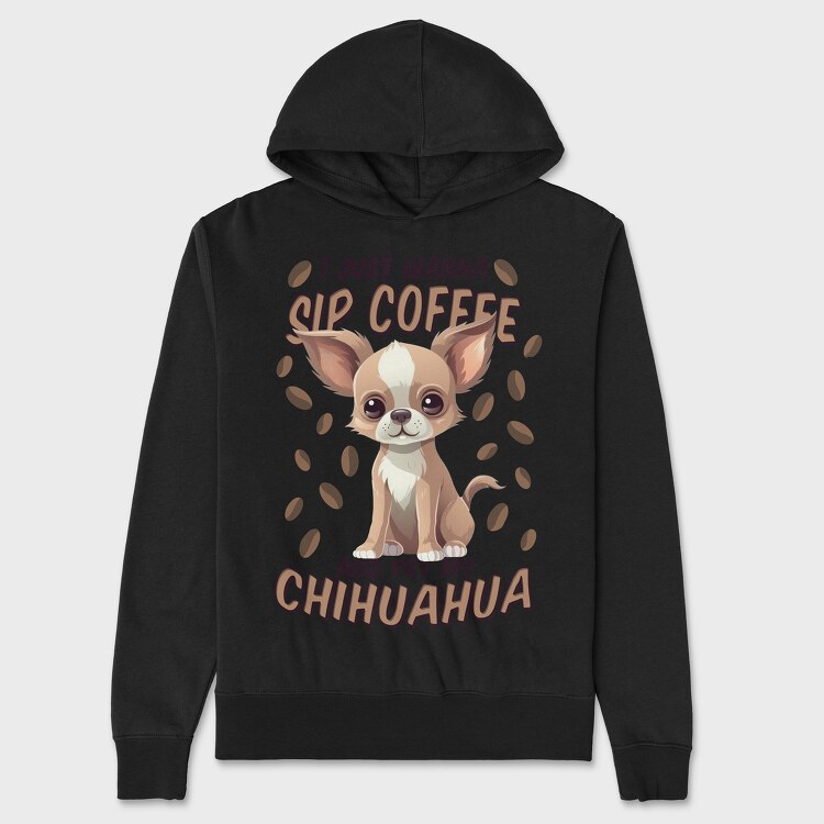 Chihuahua Coffee, Унисекс Мъжко Суичър