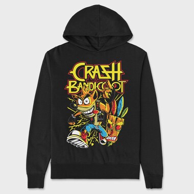 Crash Bandicoot, Unisex Men's Hoodie