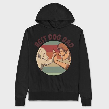 Best Dog Dad, Unisex Men's Hoodie