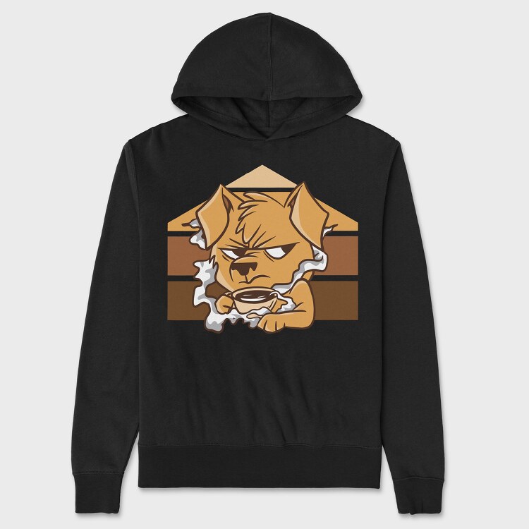 Dark Coffee Darker Soul Dog, Unisex Men's Hoodie