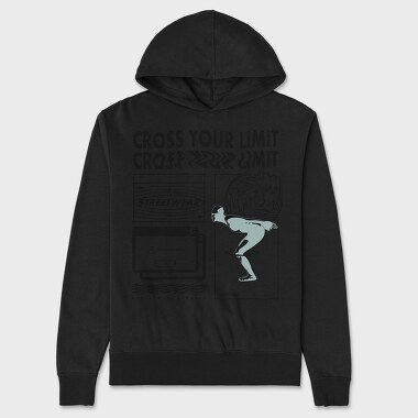 Cross Your Limits 1, Unisex Men's Hoodie