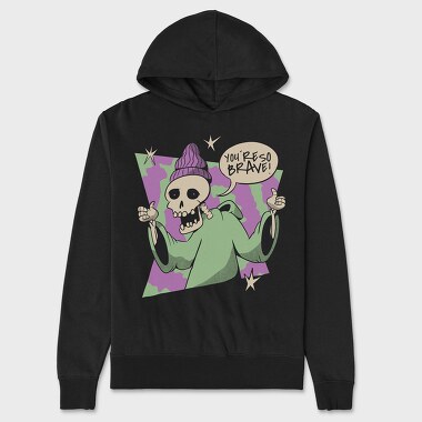 Supportive Skeleton Brave, Unisex Men's Hoodie