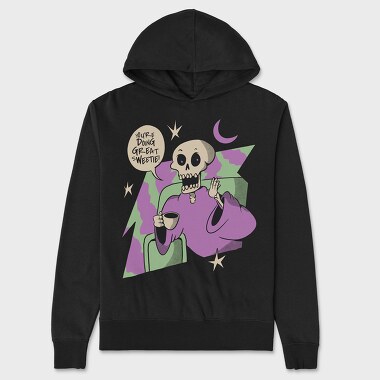 Supportive Skeleton Doing Great, Unisex Men's Hoodie