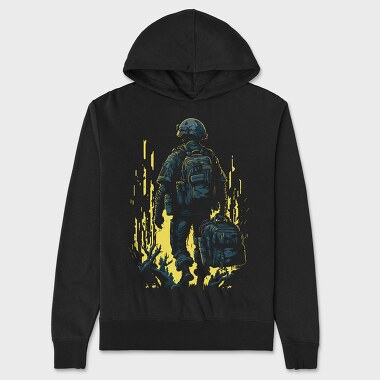 Soldier Backpacks, Unisex Men's Hoodie