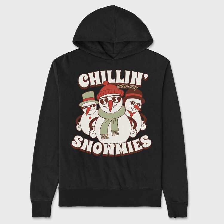 Chillin Snowmies, Unisex Men's Hoodie