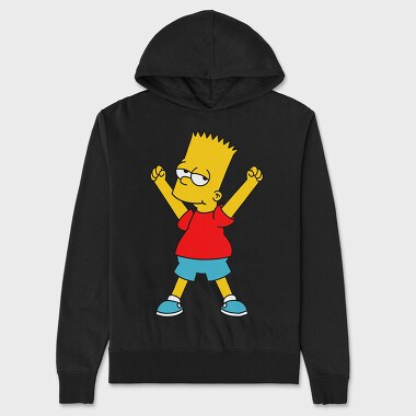 Bart Simpson 02, Unisex Men's Hoodie