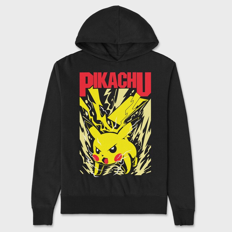 Pikachu, Unisex Men's Hoodie