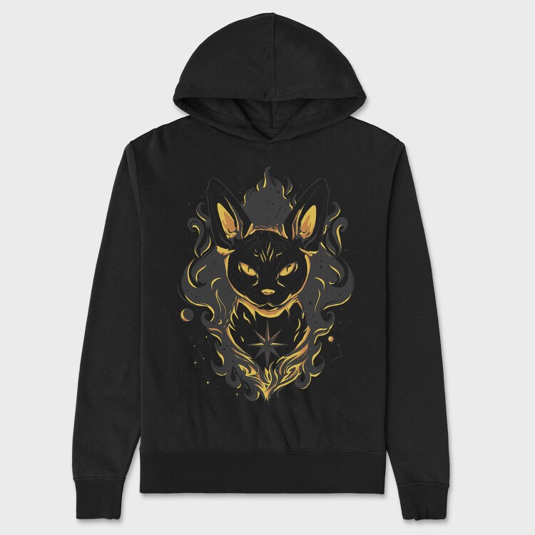 Space Sphynx Cat, Unisex Men's Hoodie