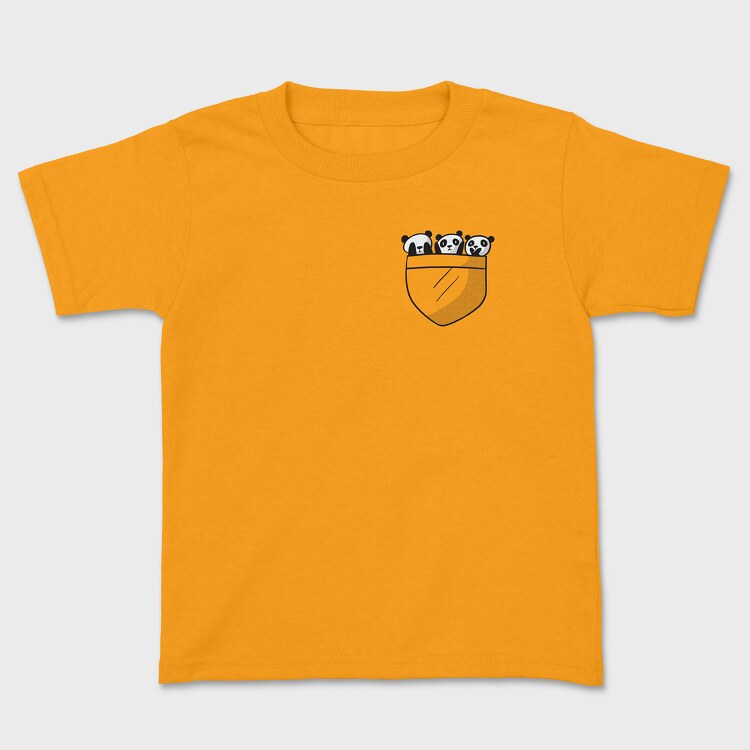 Panda Pocket, Kids' T-Shirt