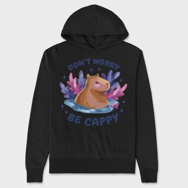 Dont Worry Capybara, Unisex Men's Hoodie