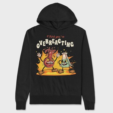 Test Tubes Cartoon, Unisex Men's Hoodie