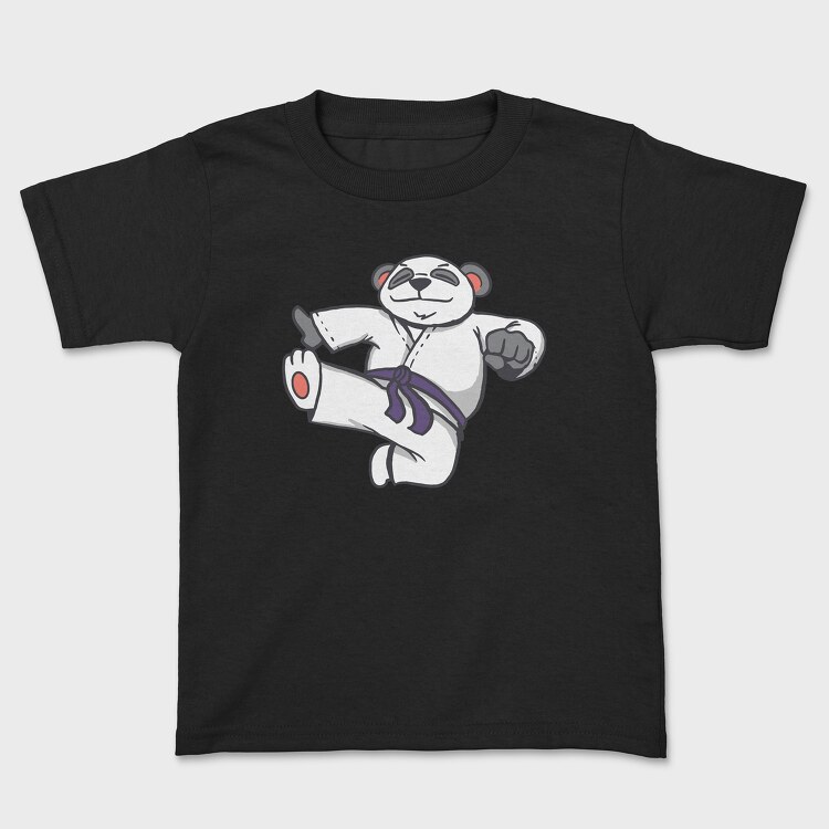 Carate Panda, Kids' T-Shirt
