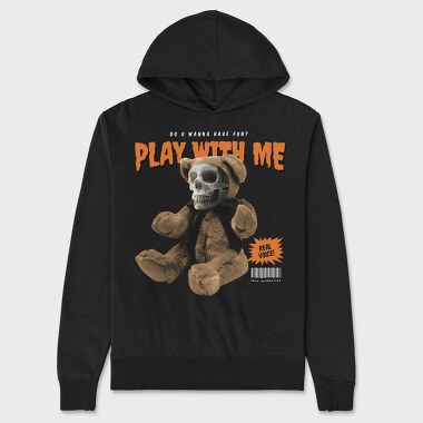 Tote Tote Evil Teddy Bear, Unisex Men's Hoodie