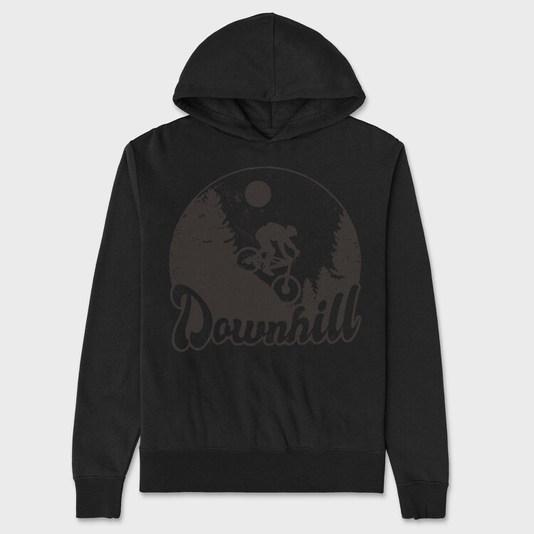 Downhill Monochrome, Унисекс Мъжко Суичър
