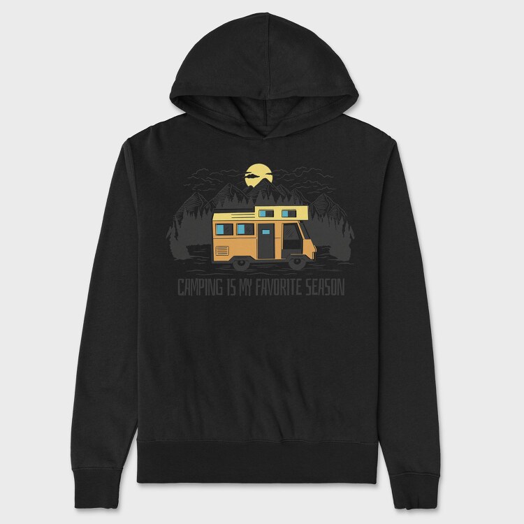 Camping Season, Unisex Men's Hoodie