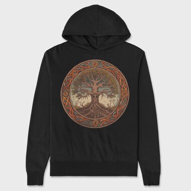 Tree of Life 2, Unisex Men's Hoodie