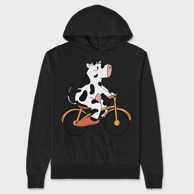 Cow Bike, Unisex Men's Hoodie