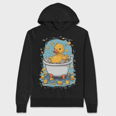 Duck Money Cartoon, Unisex Men's Hoodie