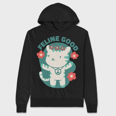 Feline Good, Unisex Men's Hoodie