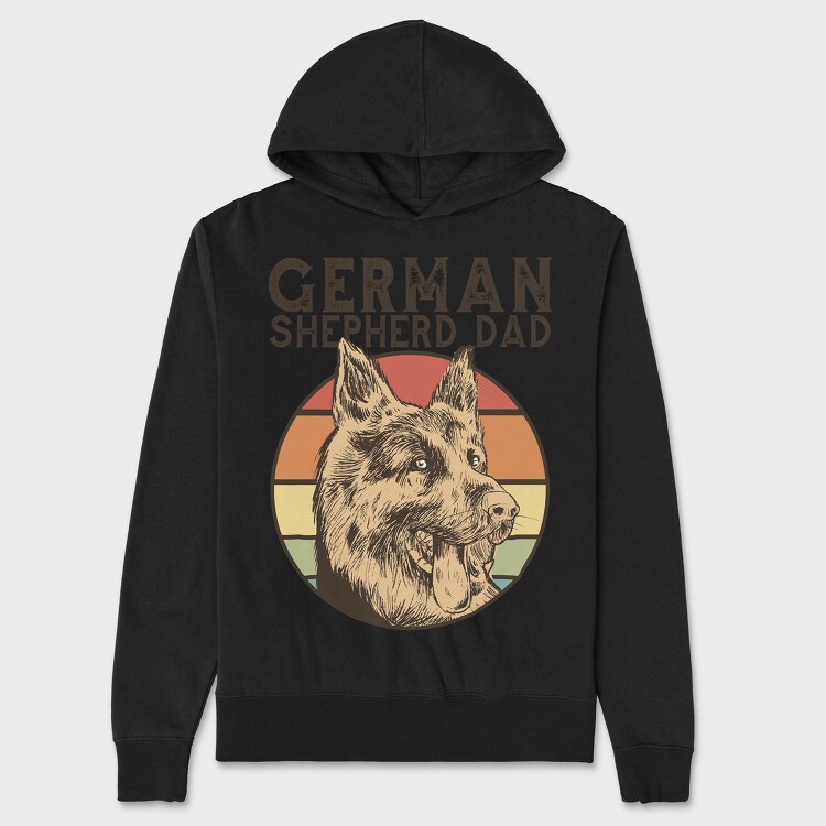 German Shepherd Dad, Унисекс Мъжко Суичър