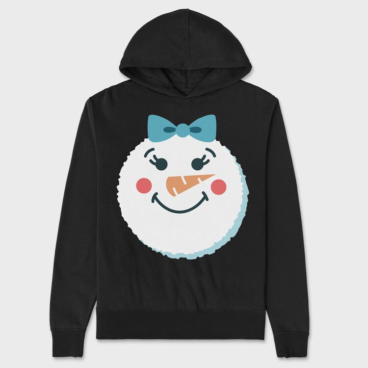 Christmas Snowman Faces 2, Unisex Men's Hoodie