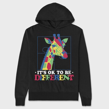 Autism Giraffe, Unisex Men's Hoodie