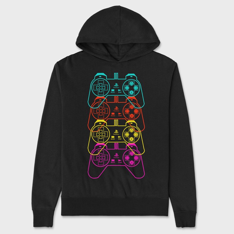 Retro Controller, Unisex Men's Hoodie