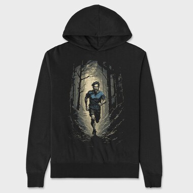 Man Running Forest, Унисекс Мъжко Суичър