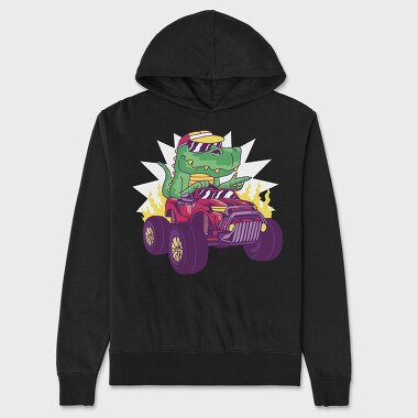 Trex Monster Truck, Unisex Men's Hoodie