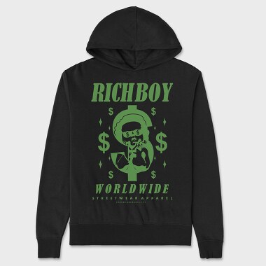 Richboy 2, Unisex Men's Hoodie