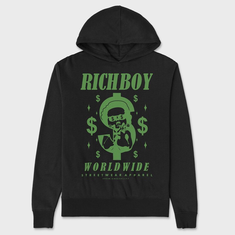 Richboy 2, Unisex Men's Hoodie