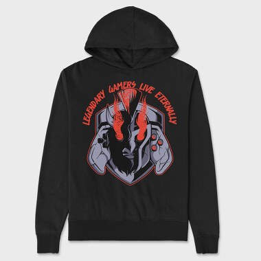 Unisex Men's Hoodie, Gaming Shield