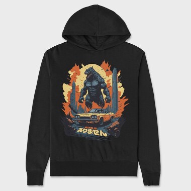 Car Monster Japanese, Unisex Men's Hoodie