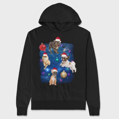Xmas Dogs, Unisex Men's Hoodie
