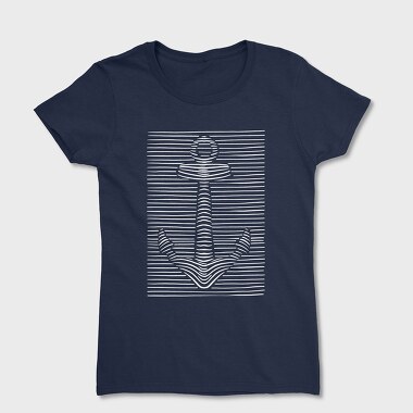 3D Illusion Anchor, Women's T-Shirt