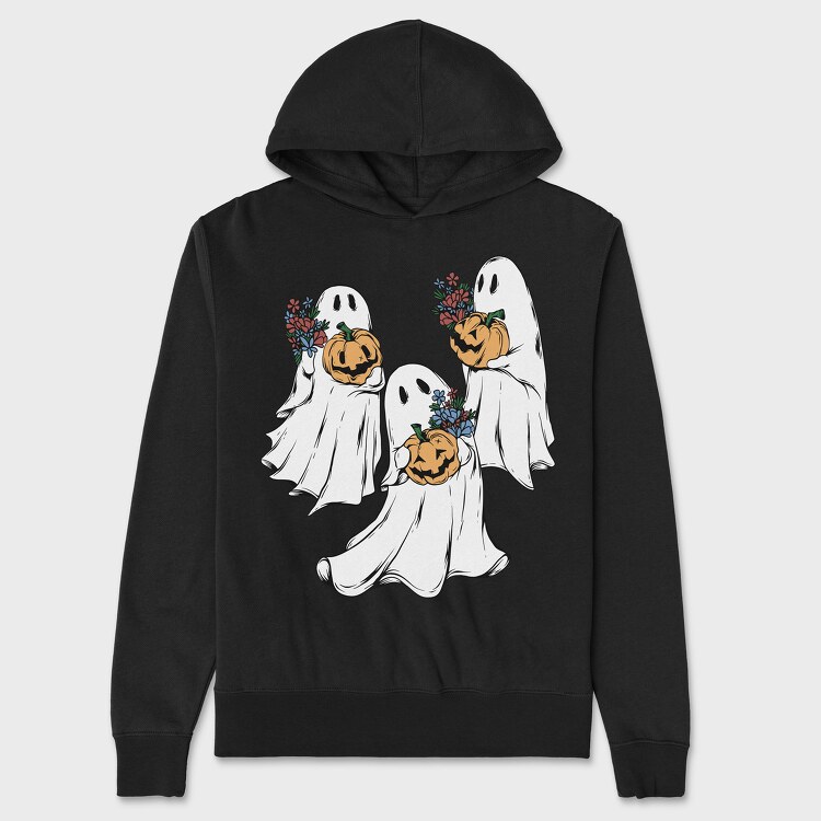 Ghosts Halloween, Unisex Men's Hoodie