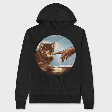 Creation Moment Cat 2, Unisex Men's Hoodie