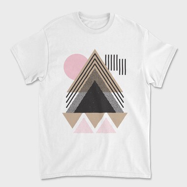 Унисекс Мъжка Тениска, Abstract Geometric