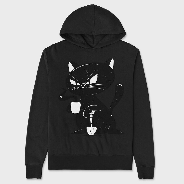 Black Cat Coffee, Унисекс Мъжко Суичър