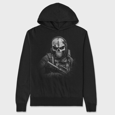 Skull Mask Special Forces, Unisex Men's Hoodie