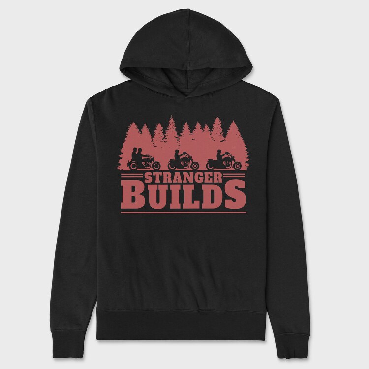Stranger Builds, Unisex Men's Hoodie
