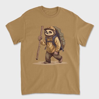 Sloth Hiking, Unisex Men's T-Shirt
