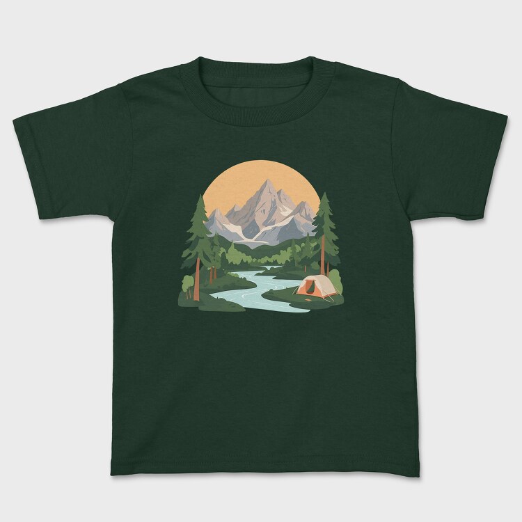 Nature Skylined, Kids' T-Shirt