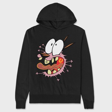 Cartoon Retro Courage the Cowardly Dog 2, Унисекс Мъжко Суичър